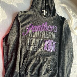 Northern Iowa Panthers Hoodie woman’s size large sparkly